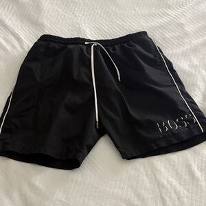 Boss Black Swim Shorts with Subtle Logo